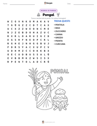 Anteprima della scheda stampabile di Pongal