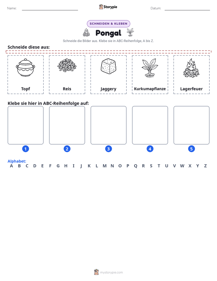Schneiden & Einfügen Alphabet