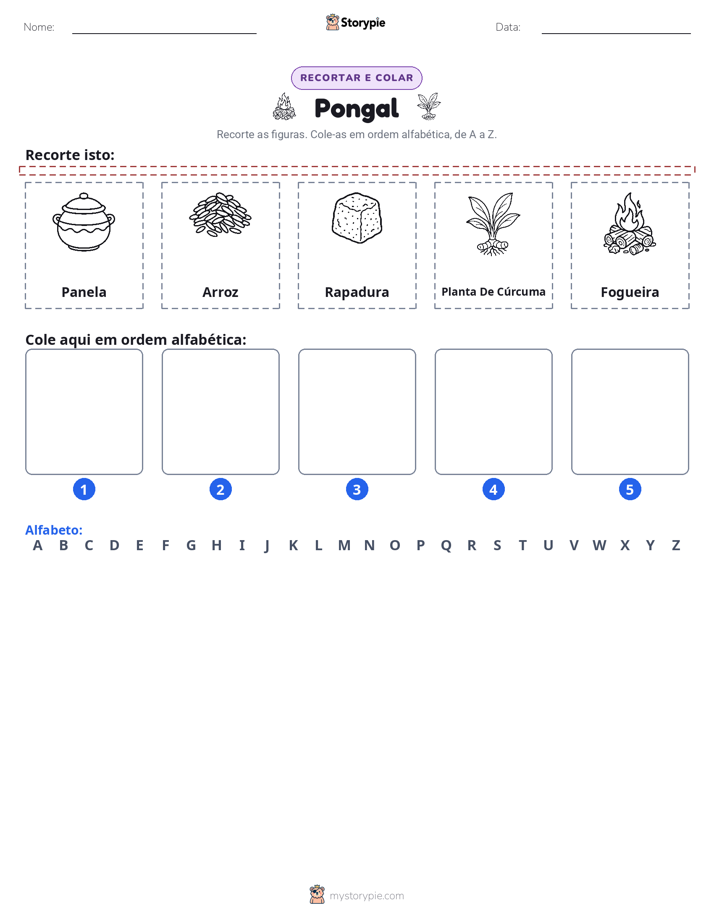 Recortar & Colar Alfabeto
