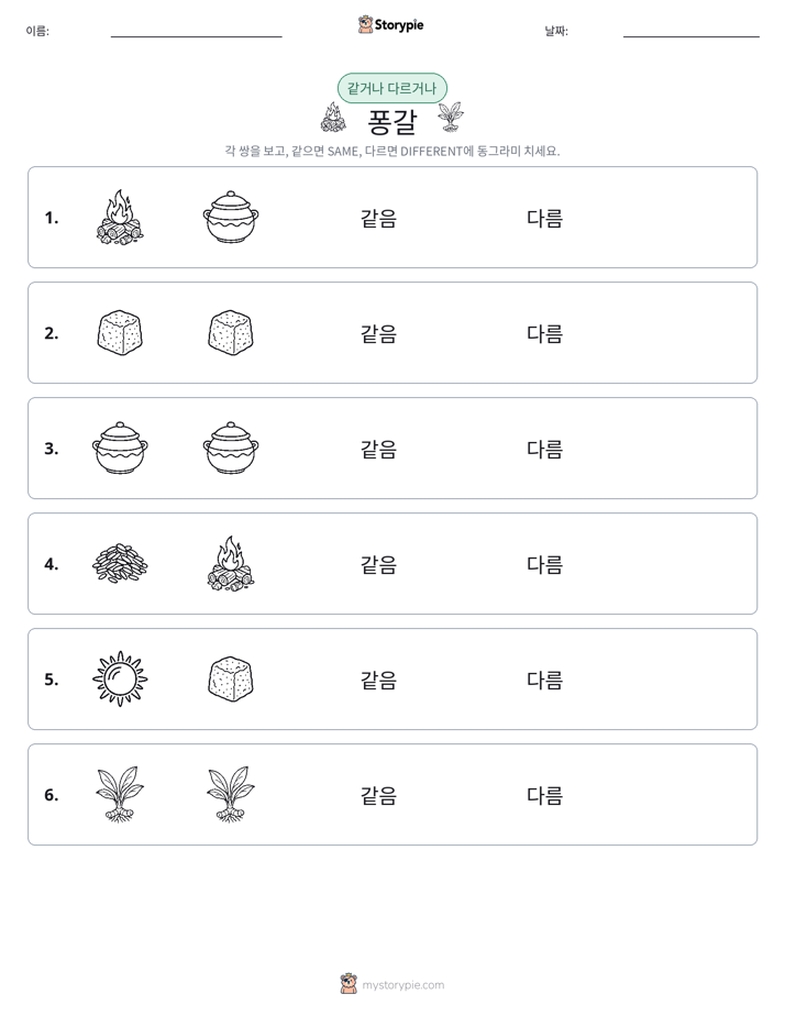 같은 것 또는 다른 것