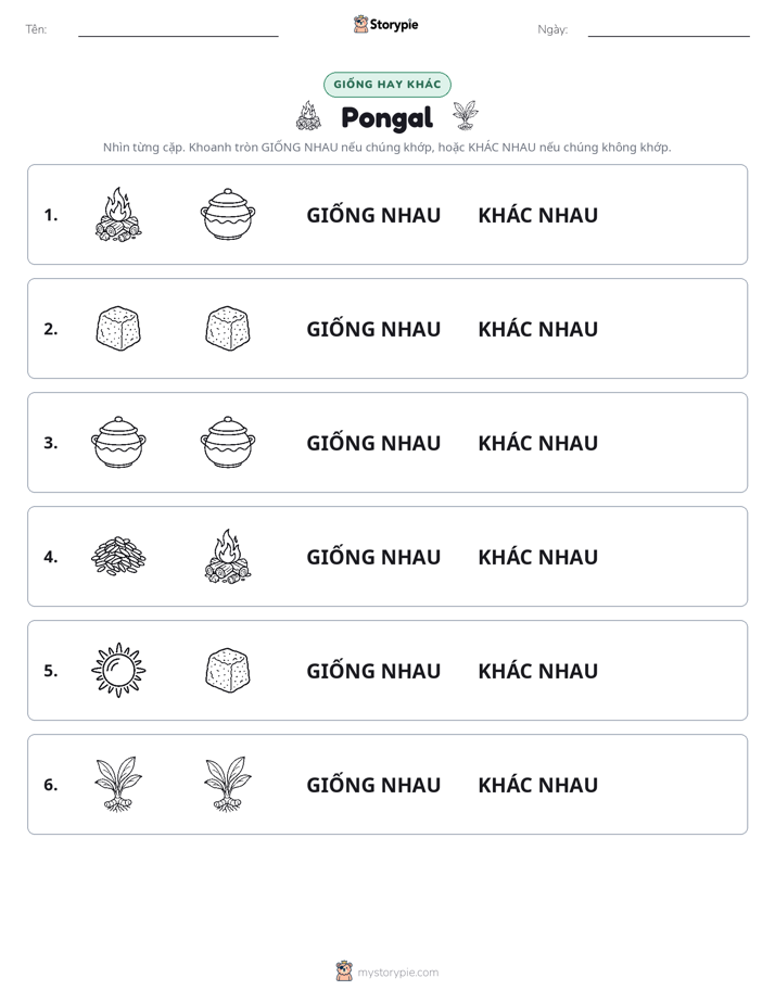 Giống Hay Khác