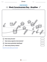 Black Consciousness Day - Brazilian printable worksheet preview