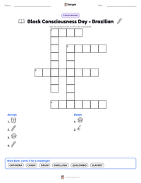 Black Consciousness Day - Brazilian printable worksheet preview