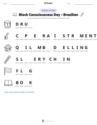 Black Consciousness Day - Brazilian printable worksheet preview