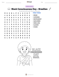 Black Consciousness Day - Brazilian printable worksheet preview
