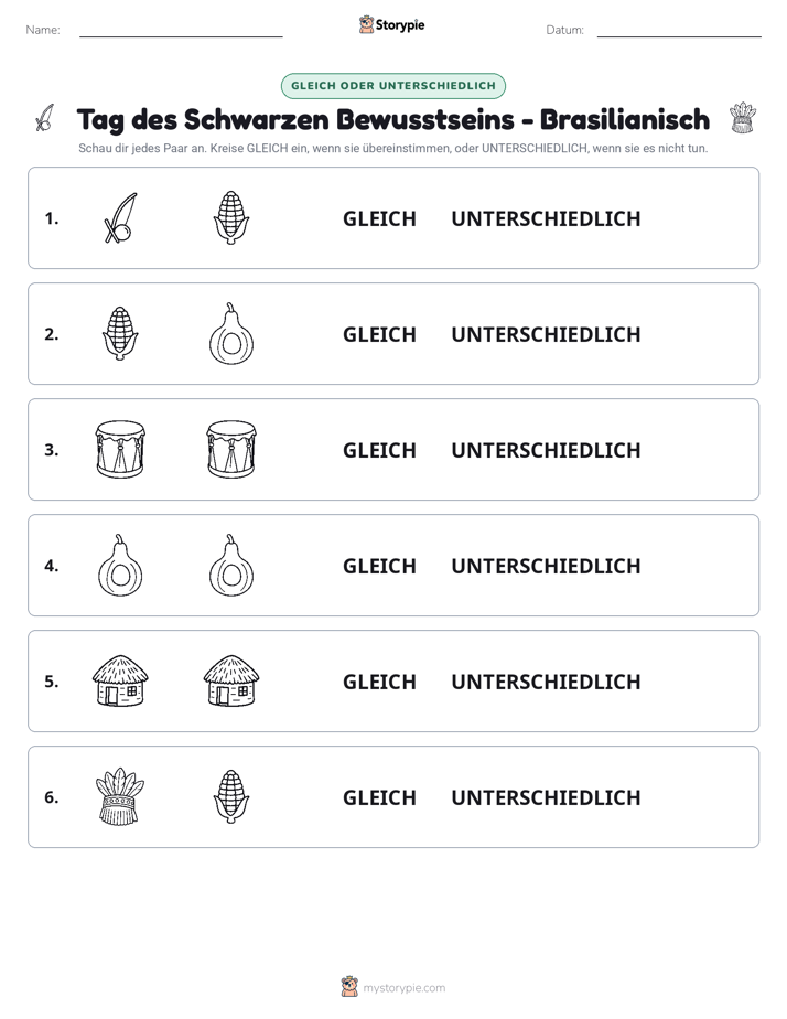 Gleich oder Anders