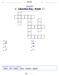 Liberation Day - Dutch printable worksheet preview