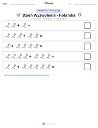 Podgląd drukowalnego arkusza ćwiczeń Dzień Wyzwolenia - Holandia