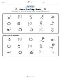Liberation Day - Dutch printable worksheet preview
