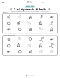 Podgląd drukowalnego arkusza ćwiczeń Dzień Wyzwolenia - Holandia