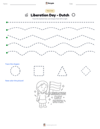 Liberation Day - Dutch printable worksheet preview