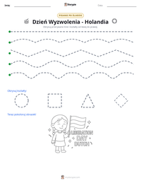 Podgląd drukowalnego arkusza ćwiczeń Dzień Wyzwolenia - Holandia