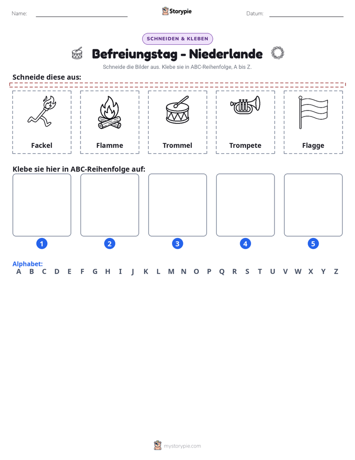 Schneiden & Einfügen Alphabet