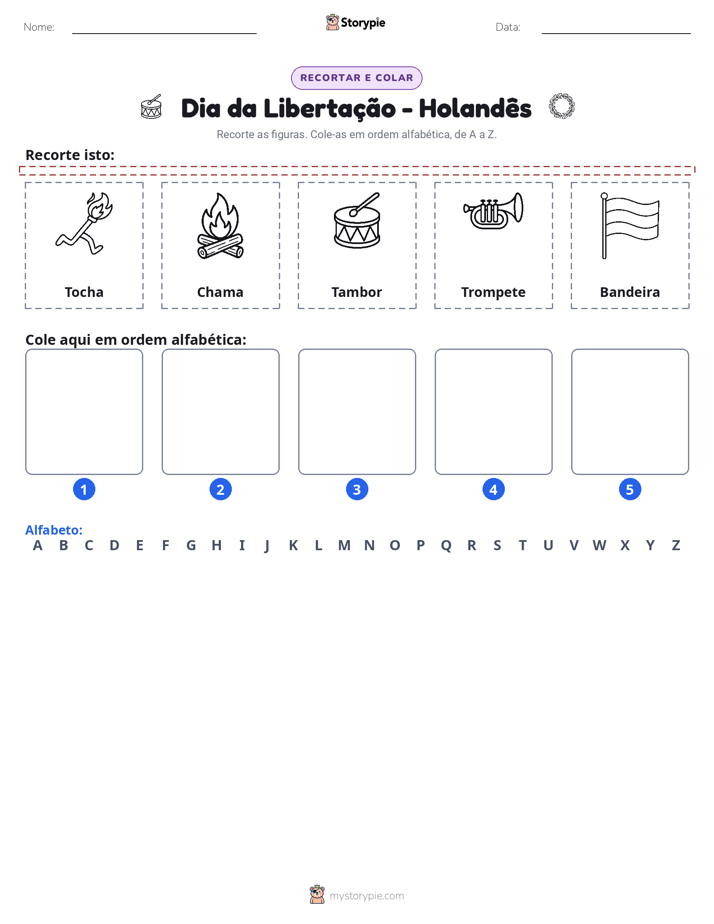 Recortar & Colar Alfabeto