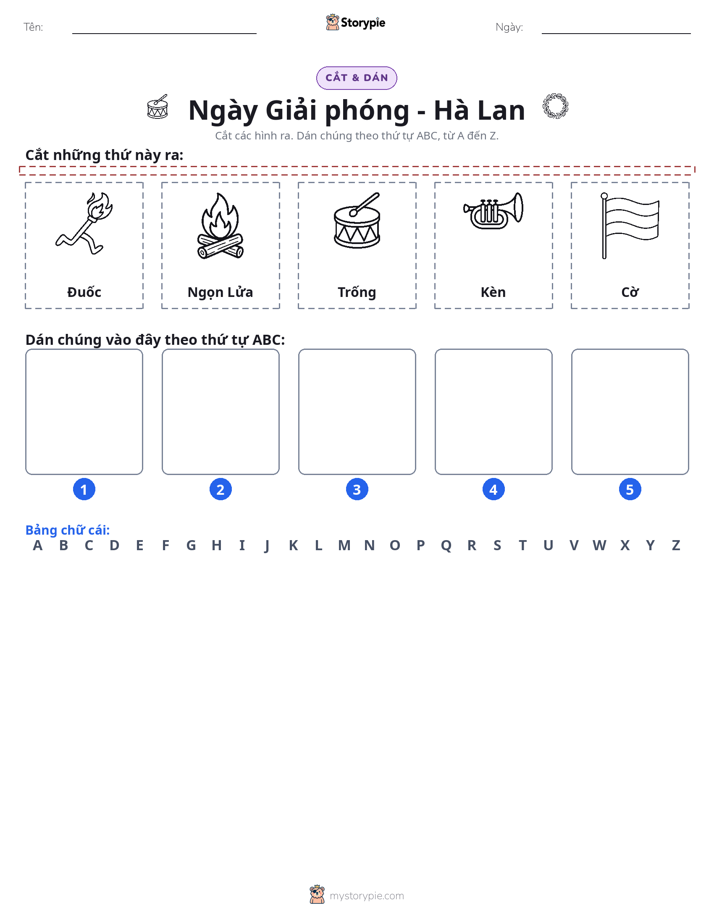 Cắt & Dán Chữ Cái
