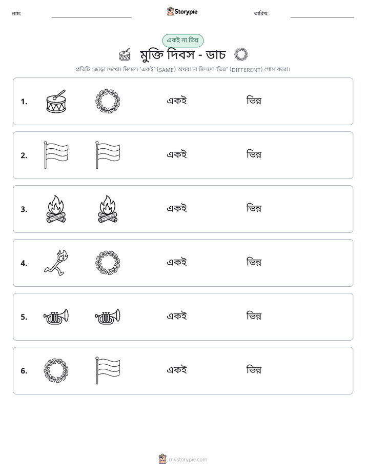 একই বা ভিন্ন