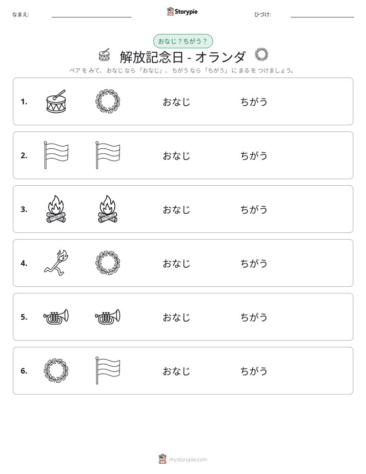 同じか違うか