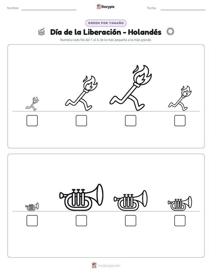 Orden de Tamaños