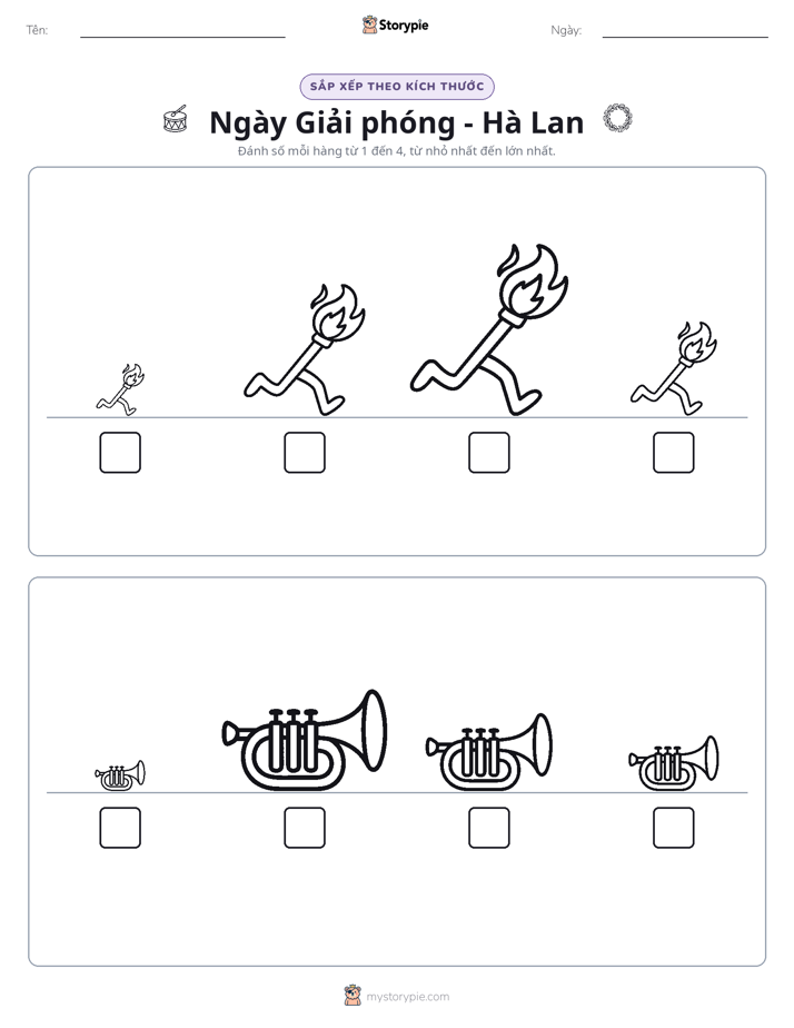 Thứ Tự Kích Thước