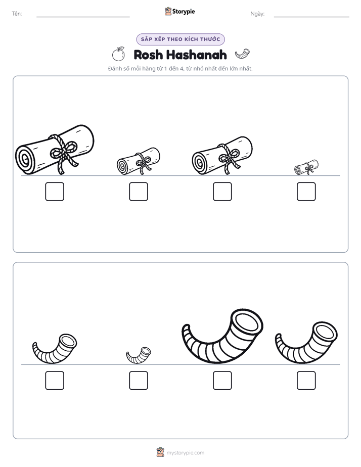 Thứ Tự Kích Thước