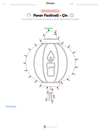 Fener Festivali - Çin yazdırılabilir çalışma sayfası önizlemesi