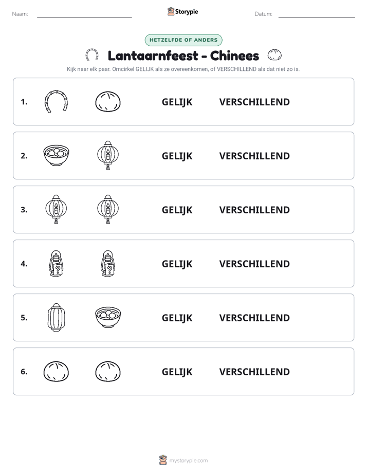 Zelfde of Verschillend