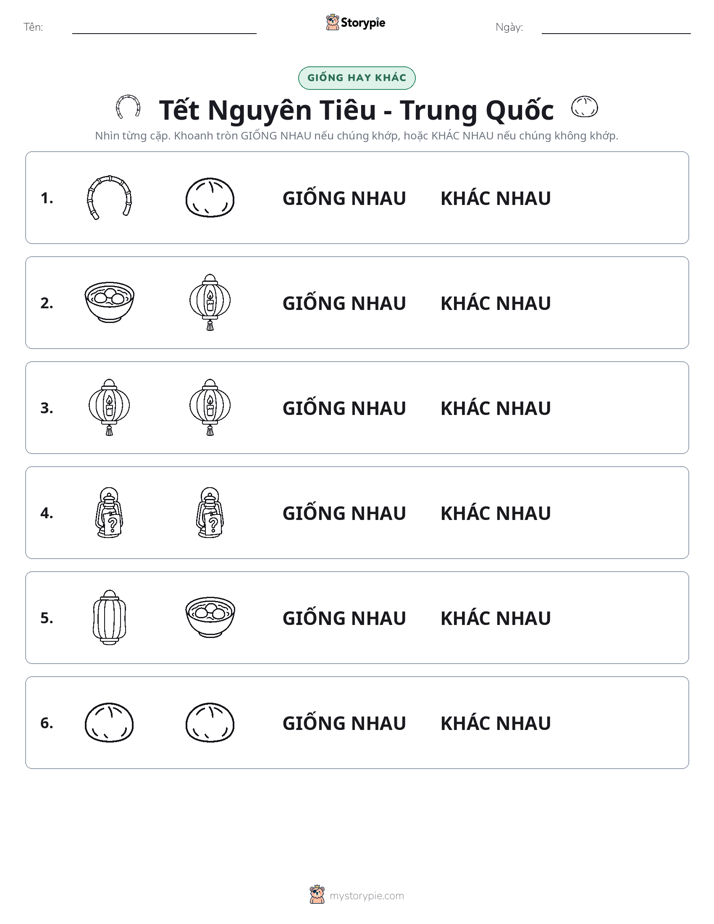 Giống Hay Khác