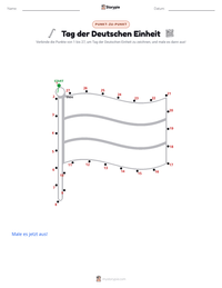 Tag der Deutschen Einheit druckbare Arbeitsblatt Vorschau