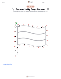 German Unity Day - German printable worksheet preview