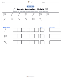 Tag der Deutschen Einheit druckbare Arbeitsblatt Vorschau