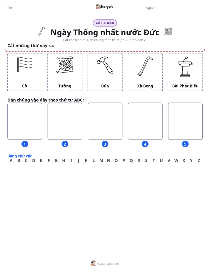 Cắt & Dán Chữ Cái