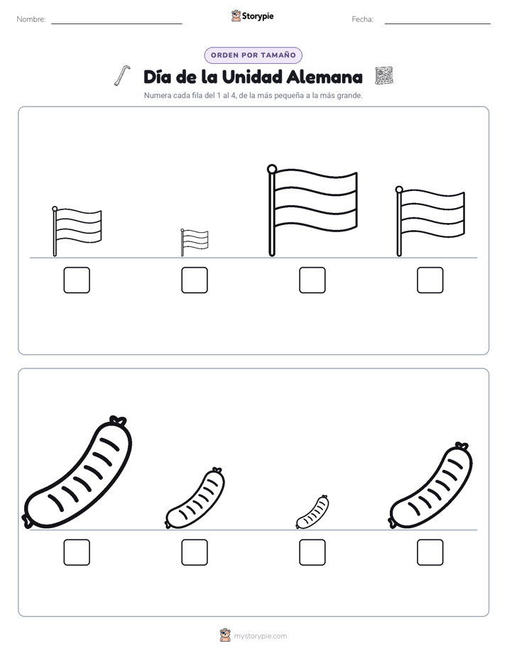 Orden de Tamaños