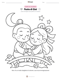 Anteprima della scheda stampabile di Festa di Qixi