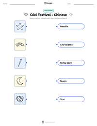 Qixi Festival - Chinese printable worksheet preview