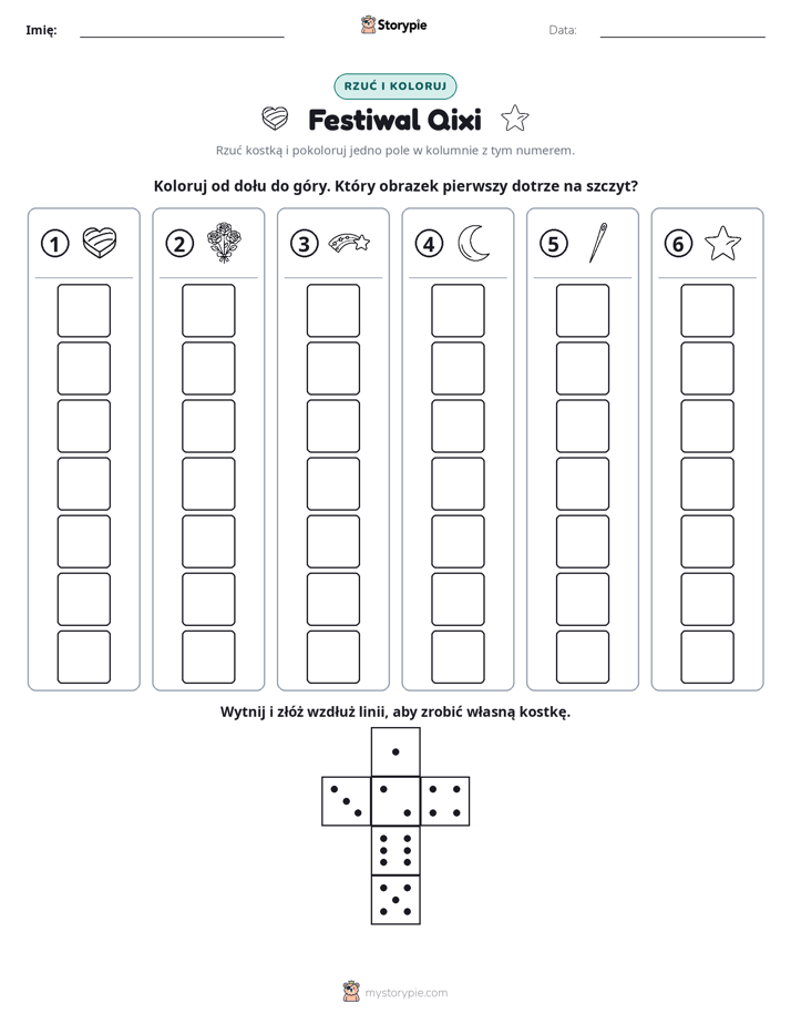 Rzuć i koloruj