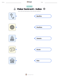 Makar Sankranti - Indian printable worksheet preview