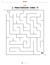 Makar Sankranti - Indian printable worksheet preview