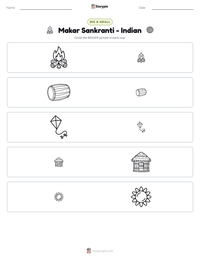 Makar Sankranti - Indian printable worksheet preview