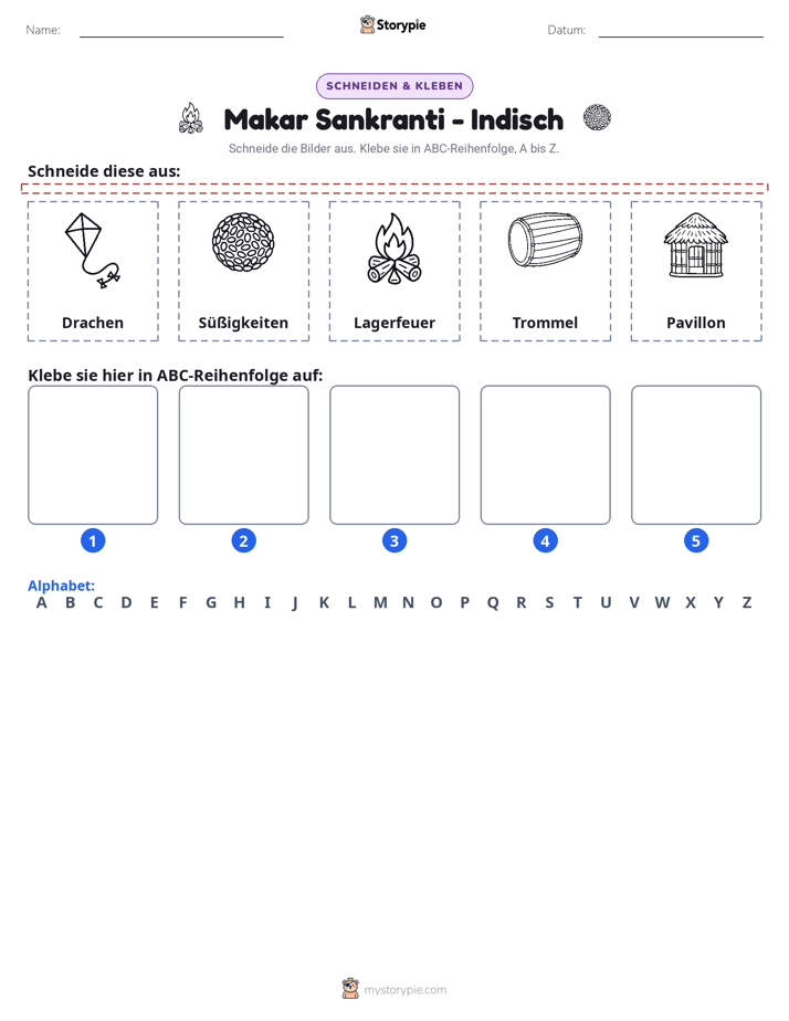 Schneiden & Einfügen Alphabet