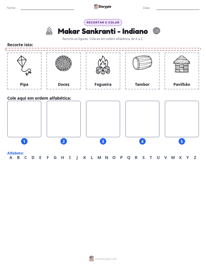 Recortar & Colar Alfabeto