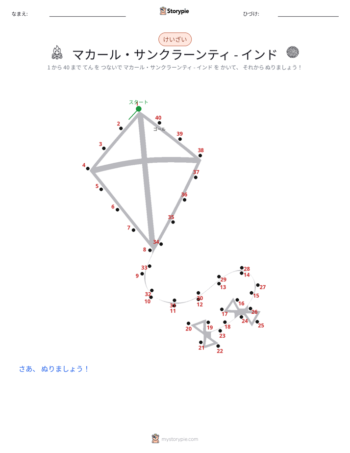 点つなぎ