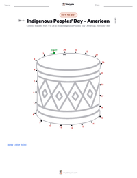 Indigenous Peoples' Day - American printable worksheet preview
