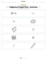 Indigenous Peoples' Day - American printable worksheet preview