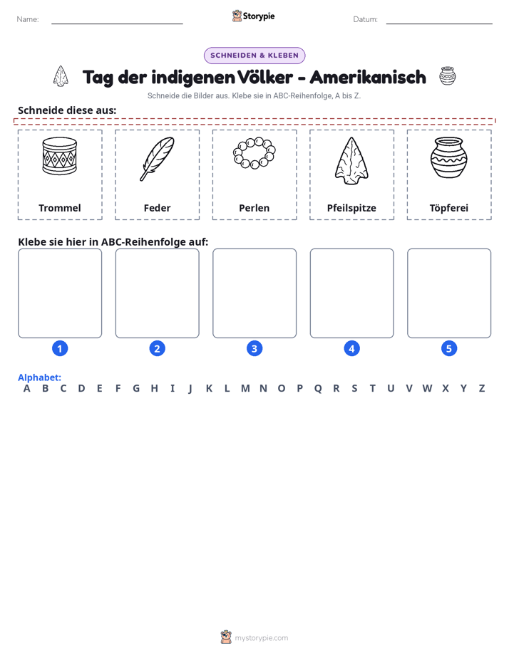 Schneiden & Einfügen Alphabet