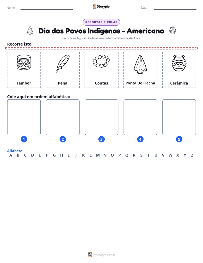 Recortar & Colar Alfabeto