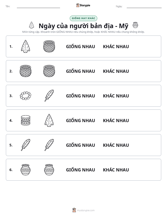 Giống Hay Khác
