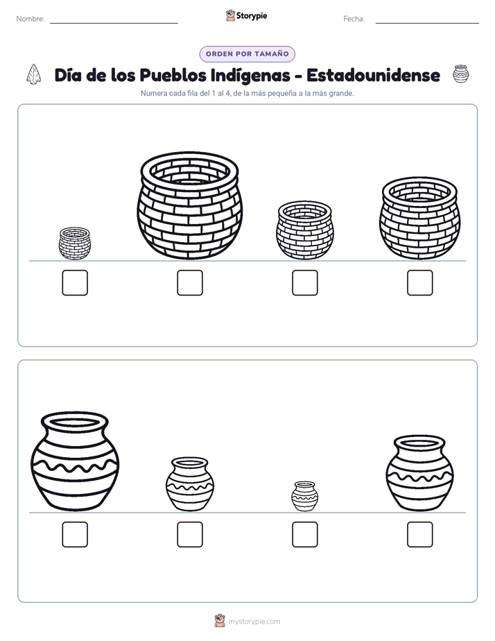 Orden de Tamaños