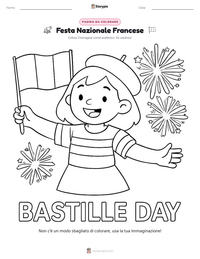 Anteprima della scheda stampabile di Festa Nazionale Francese
