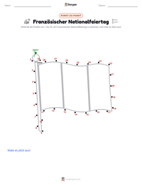 Französischer Nationalfeiertag druckbare Arbeitsblatt Vorschau