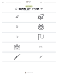 Bastille Day - French printable worksheet preview